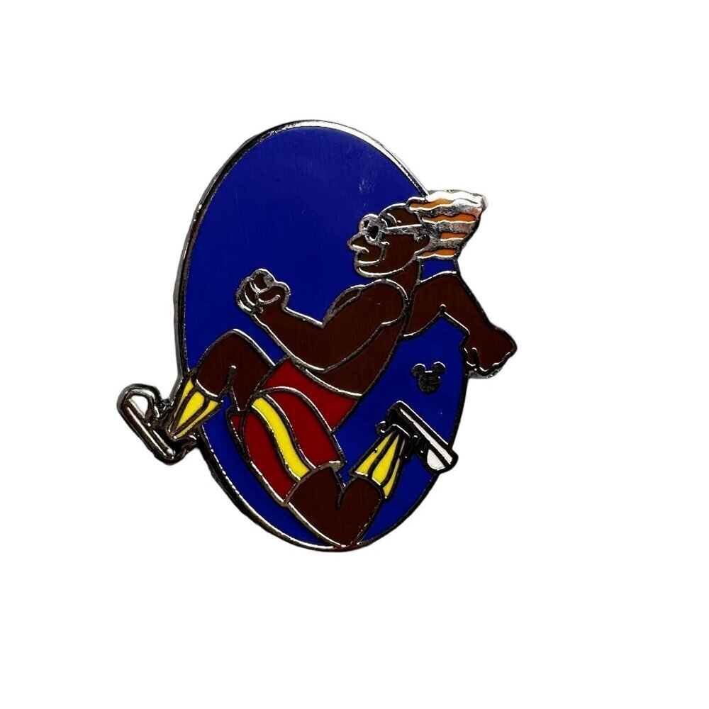 Disney Toontown Runner Trading Pin Hidden Mickey Lapel Pin Brooch Jewelry Badge